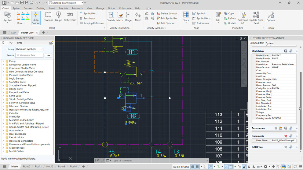 Link Model Data, Accessories, Documents and CAD 