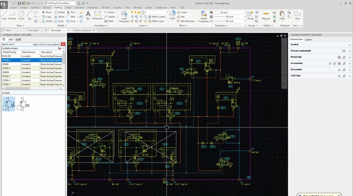 How Paper Space And Model Space Are Related Within HyDraw CAD