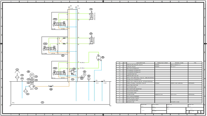 How to Design an Industrial Power Unit Circuit Diagram with HyDraw CAD