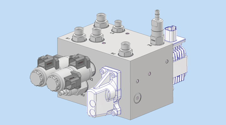 Hydraulic Manifold Design in MDTools With a Directional Valve Spool