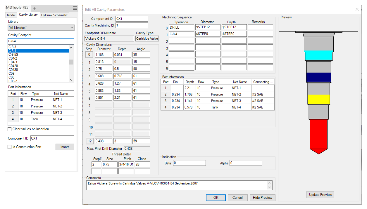 MDTools Customize OEM cavity machining details