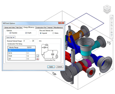 MDTools Customize energy efficiency