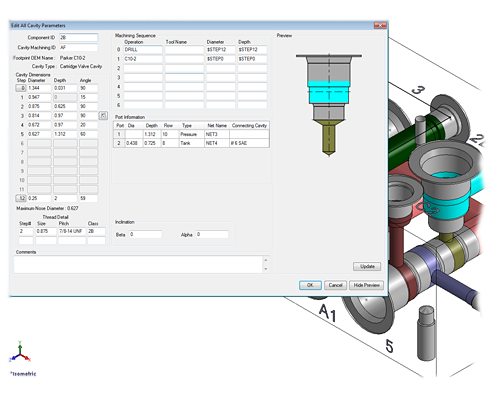 MDTools Design edit all cavity parameters